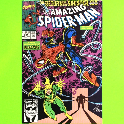 Amazing Spider-Man 334 NM 9.4 Return Of The Sinister Six 1990 Uncirculated