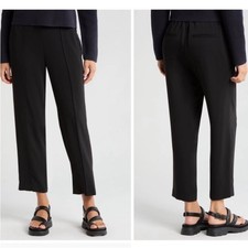 Vince Womens Black Mid-Rise Dress Pant Small Neutral Minimalist Career Trouser