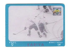 1997-98 UD Diamond Vision Paul Kariya Card #6 Anaheim Ducks