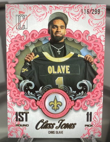 2025 Topps Signature Chris Olave Coral (RAW)