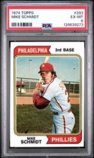 1974 TOPPS #283 MIKE SCHMIDT PSA 6
