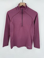 Patagonia Capilene 3 Midweight 1/2 Zip Shirt Womens S Purple Base Layer Pullover