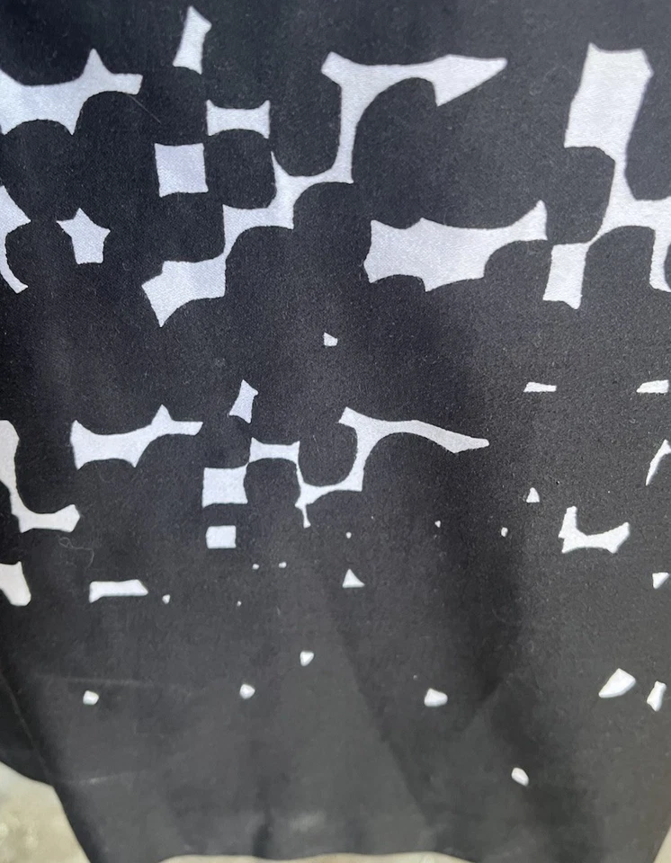 Vestido Madison Leigh Mod Estampado Retro Inspirado Negro Blanco Cinturón Talla 16 Oficina Foto 2 de 4