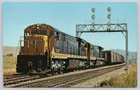Northern Pacific Railway Freight Train Missoula Montana Photochrome Postcard