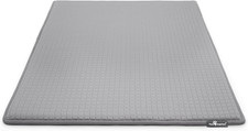 Cooling Orthopedic Dog Crate Pad 41x28 Inch Gray Memory Foam Non Slip Washable
