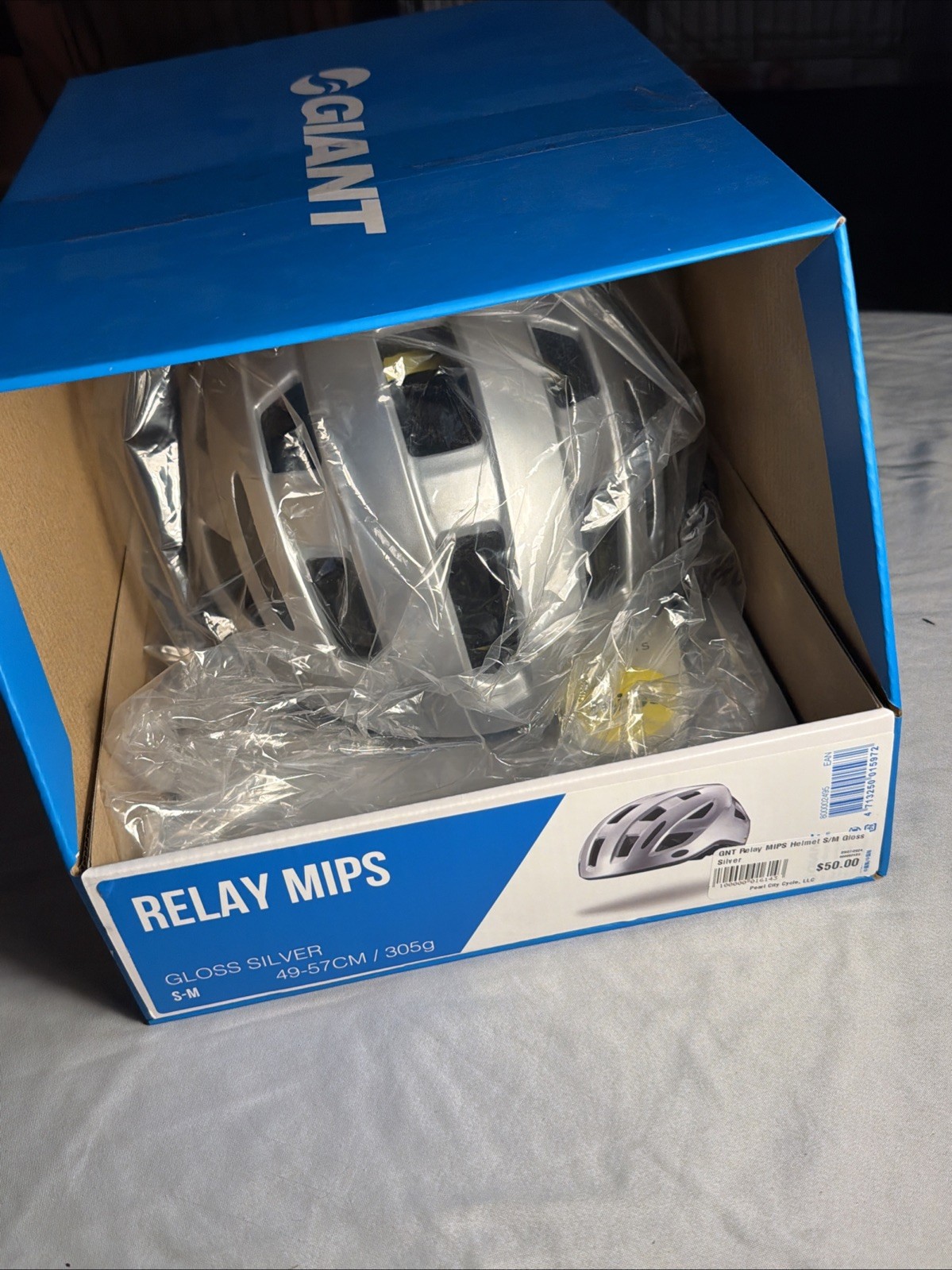 Helment Sm/md 49-57 Gloss Silver