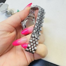 28MM Stainless Steel Rolex DateJust 2007 with Silver Stick Dial Bezel Engraved 6