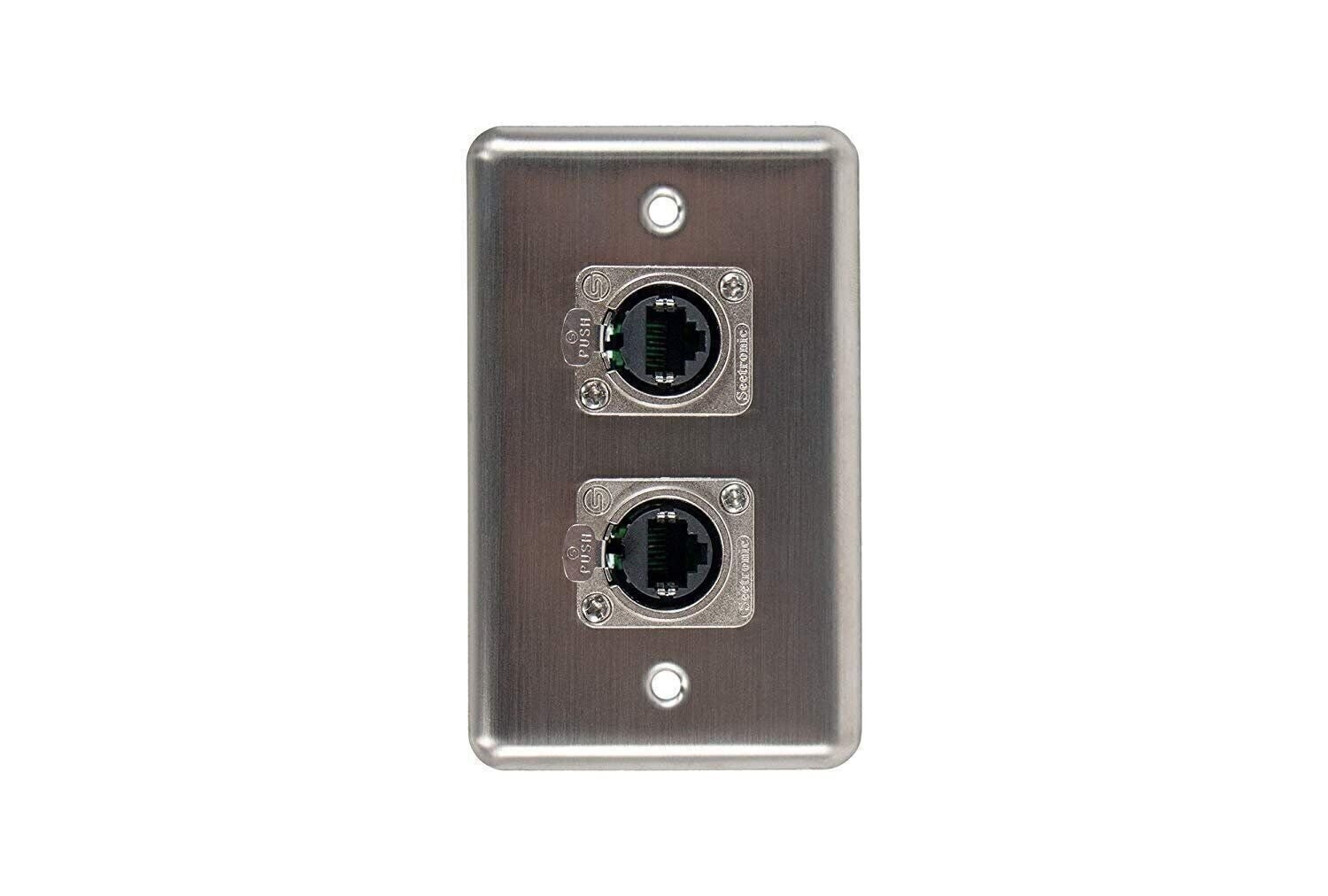 Двухшпиндельная настенная панель Elite Core с двумя тактическими сетевыми подключениями D-2-2E