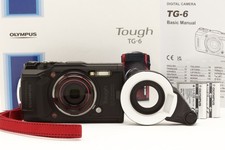 Olympus Tough TG-6 Digital Camera Black with OM FD-1 Flash Diffuser 51916