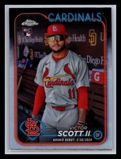 Victor Scott II St. Louis Cardinals #USC55 Topps 2024 Chrome Update Refractors