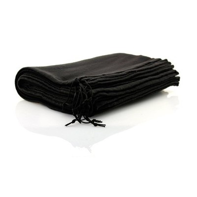 10 Stück Schuhbeutel aus Baumwolle mit Zugband ca. 40 x 30cm SCHWARZ