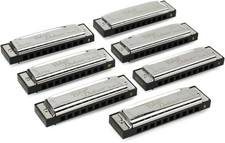 Fender Blues Deluxe Harmonica - 7-pack with Case