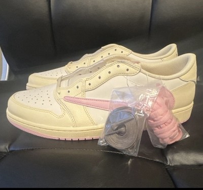 Travis Scott x Air Jordan 1 Retro Low OG 'Shy Pink'  New with Box