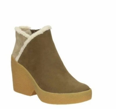 Clarks Tavan Alba Damen Khaki Kombi Leder Stiefel Gr. UK 5 D EUR 38.