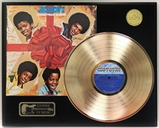 Jackson 5 - Christmas Album Gold LP Record Plaque Display