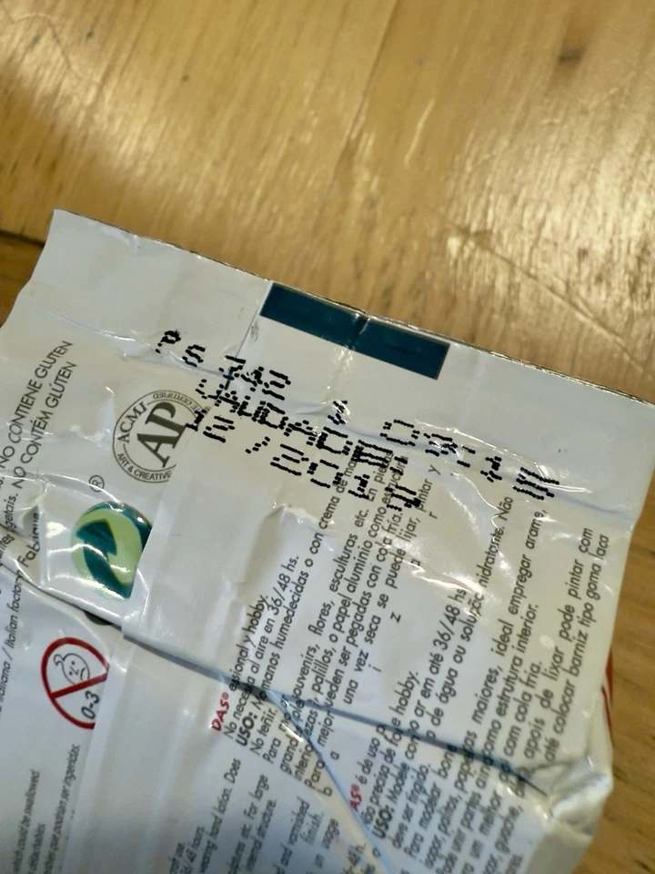 Безкислотная нетоксичная модельная глина DAS Air Dry Air-Hardening 1,1 фунта белая - Изображение 3 из 3