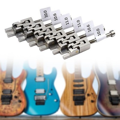 6 Stück E-Gitarre Sättel Brücken Hardware für feste Brücken Metall für