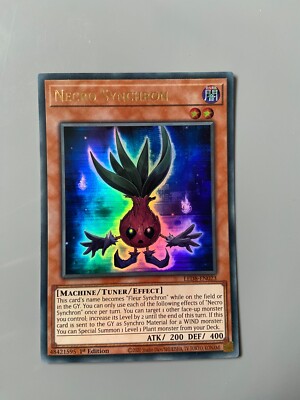 Nekrosynchron - Ultra Rare 1. Auflage LED8-DE023 Yugioh