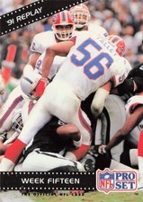 Week 15 91' Replay 1992 NFL ProSet Football Card #51