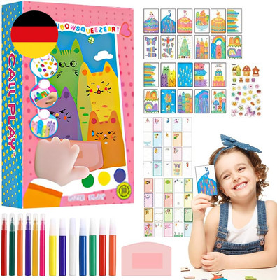 Regenbogen Kratzkunst, 35 Stück Kratzbilder für Kinder, Kratzer Kunstgemälde, Re