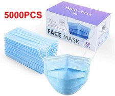 5000PCS Wholesale Face Mask Mouth  Nose Protector Respirator Masks with Filter