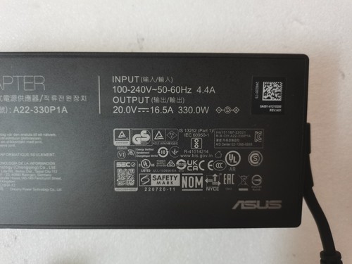 Pour ASUS ROG Strix SCAR 17 X3D G733PZV-LL069W 330W A22-330P1A 20V 16.5A Original - Photo 2/8