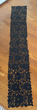 Antique Black Lace Chantilly Mantilla Scarf