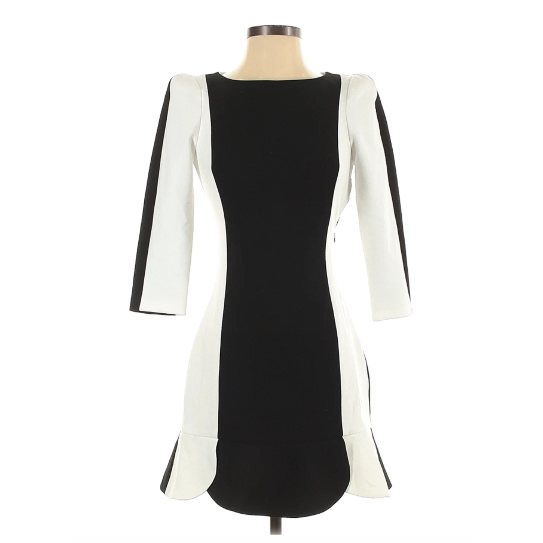 Zara color block clearance dress