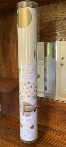 New DEVINE COLOR by VALSPAR DOTS KARAT Peel & Stick Removable Wallpaper - Picture 4 of 5