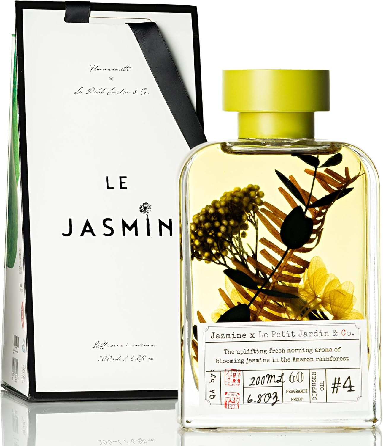 Reed Diffuser Gift Set with Flower Stick Fragrance Oil 200Ml 6.7Oz Home Office D-image