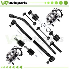12x Buje de rodamiento de rueda de rótula de extremo de varilla de amarre de dirección para Jeep Wrangler 07-16