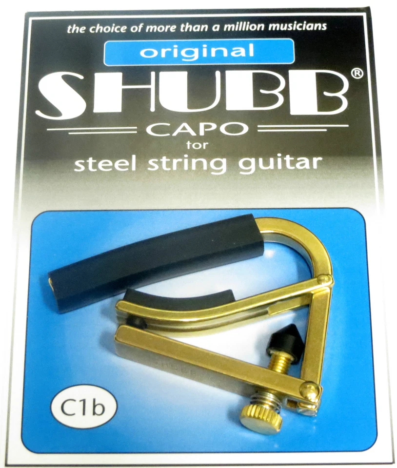 Shubb C1b ( Brass) Acoustic Guitar Steel String Capo