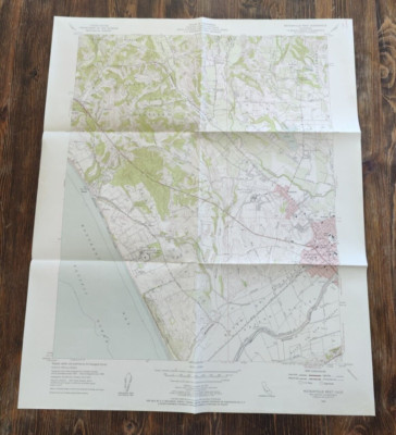 Map Vintage 1954 US Geological Survey Watsonville West CA Quad Series Topo