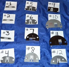 NEEDLE INSERT & NEEDLE PLATES SINGER AND OTHER SEWING MACHINE USED PARTS