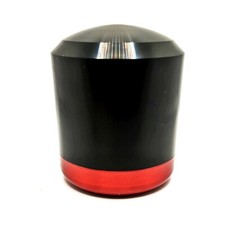 Ssco Bk-h 500 Candy Red Black Delrin Stainless Hybrid Shift Knob Weighted Block