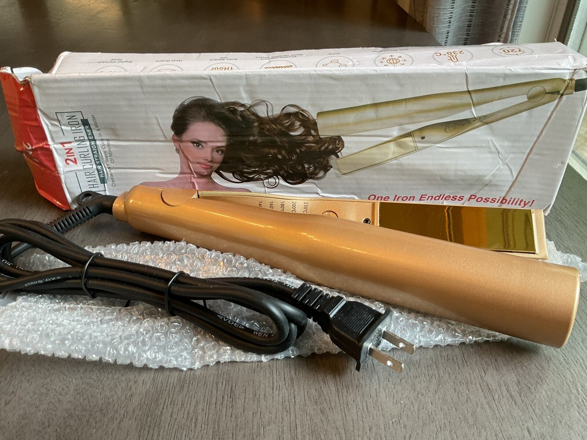 Curling Iron One Hair Straightener SupSilk 2-in-1 Hair Straightener And  Hair Curler, Twist Curl Iron