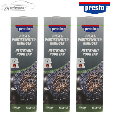3x presto Dieselpartikelfilter Reiniger mit Sonde DPF Rußfilter 400ml