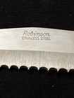Vintage Robinson Stainless Steel 4-1/2” Steak Knife Wood Handle — photo 4
