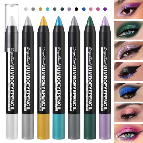 Colorful Glitter Eyeliner Pencil EyeLiner Pen Long Lasting Waterpoof Makeup ‡ - Picture 4 of 37