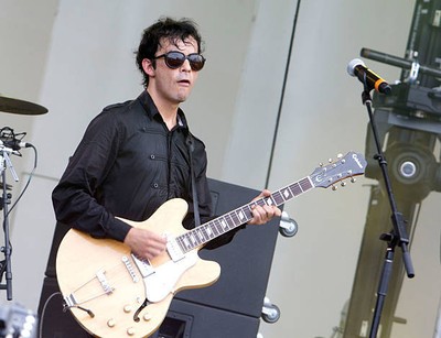 �lvaro L�pez of Los Bunkers during 2011 Lollapalooza at Grant Park- Old Photo