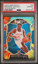 PSA 10 2020 Panini Select Immanuel Quickley Concourse Tie Dye Prizm RC #85 /25