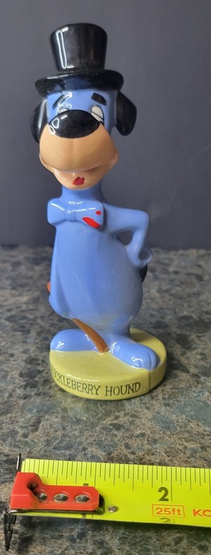 Rare Vintage 1960s Japan Hanna Barbera Ceramic Huckleberry Hound figurine