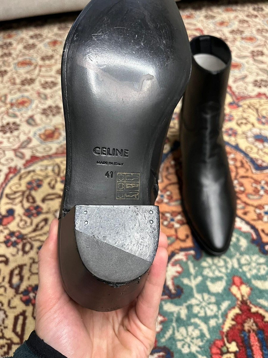 Celine , Jacno 60 Boots Dyed Black in Dyed Black ***Originally