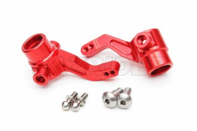 Jazrider Aluminum Front Knuckle Arm (Red) For Tamiya Thunder Shot/Fire Dragon