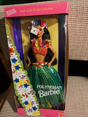 Vintage Polynesian Barbie Doll 1994 Dolls of the World Collection