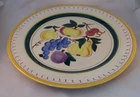 Stangl Pottery FRUIT Large Round Serving Platter Chop Plate 14.5" Vintage USA