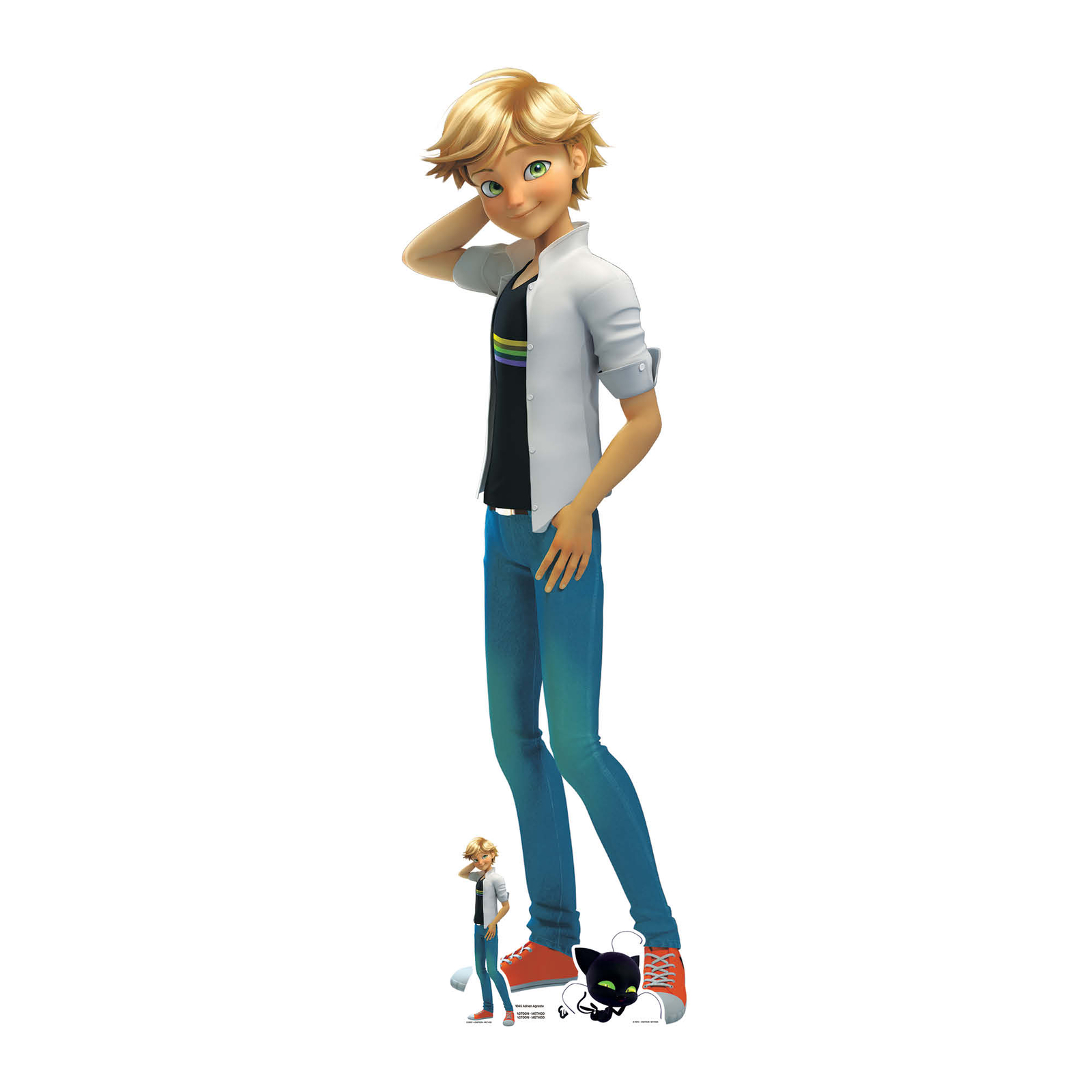 Adrien Agreste Miraculous Official Lifesize Cardboard Cutout with FREE Mini