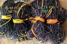 10 ASSORTED 6ft & 7ft VERY HEAVY DUTY 16z BLACK FOX PURSE NETS PEST CONTROL