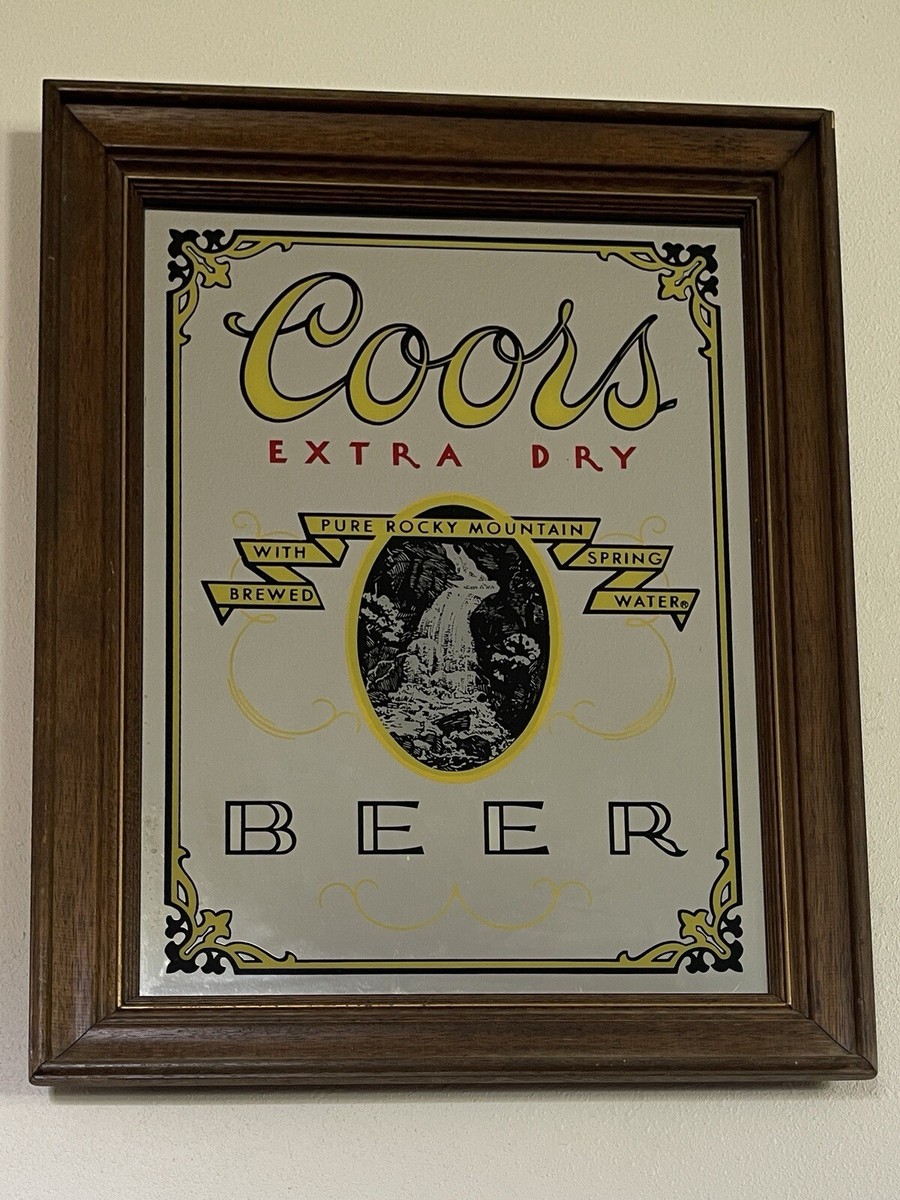 Coors Light パブミラー　アンティーク Coors LIGHT ヴィンテージパブミラー - ヴィンテージ雑貨の通販【OttO