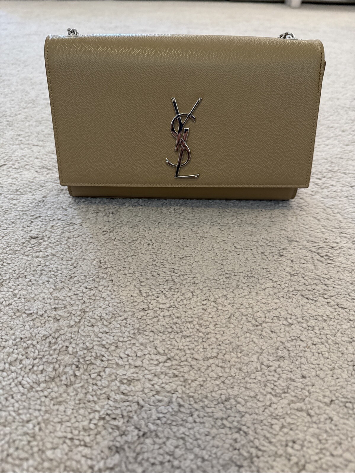 Borsa a tracolla media SAINT LAURENT YSL Kate nuda